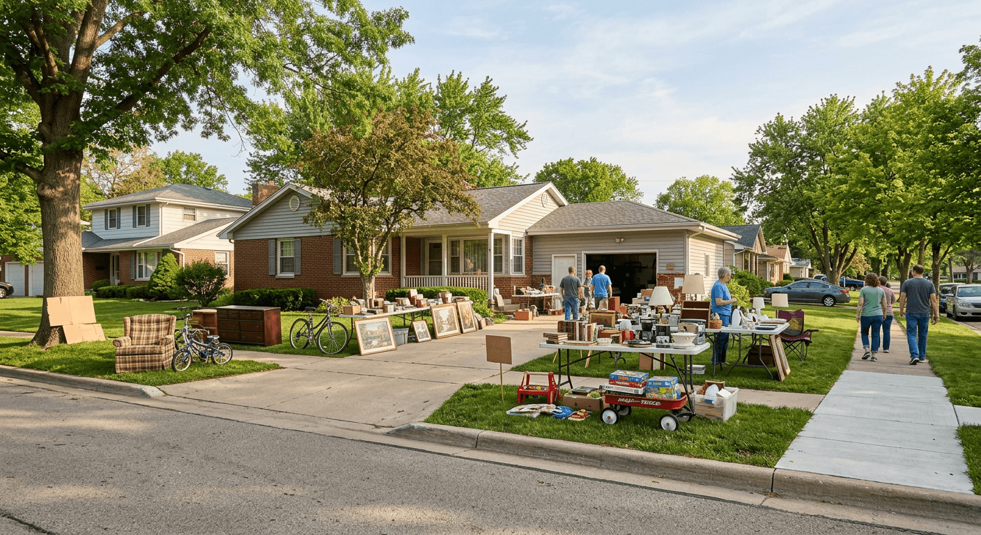 Peoria Garage Sales, River Views, and a Post-Hunt Burger: A Local Game Plan